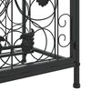 vidaXL Stalak za vino za 41 bocu crni 45 x 36 x 120 cm kovano željezo