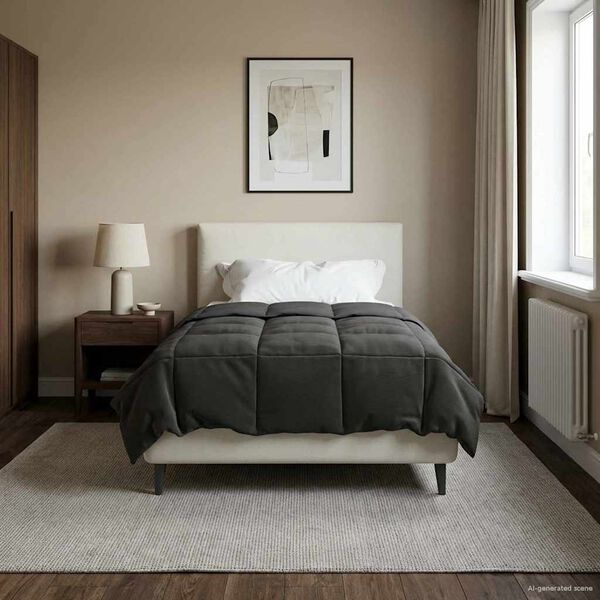 vidaXL Ljetni pokrivač &Scaron;onerisan Antracit 155 x 220 cm Mikrovlakna