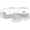 vidaXL 6-dijelni set vrtnih sofa od poliratana s jastucima svjetlosivi