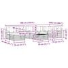 vidaXL Set vanjskih sofa s jastukom 8 pcs Prirodna i svijetlo siva
