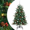 vidaXL Umjetno božićno drvce Zelena 150 cm PVC i Metal i Plastika