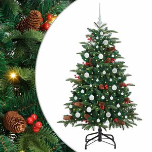 vidaXL Umjetno božićno drvce Zelena 150 cm PVC i Metal i Plastika