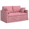 vidaXL Sofa 2 pcs Ružičasta 138 x 78 x 80 cm Bar&scaron;un