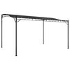 vidaXL Nadstre&scaron;nica antracit 4 x 3 m 180 g/m&sup2; od tkanine i čelika