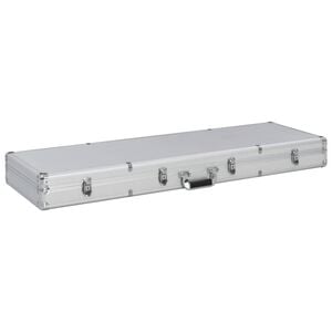 vidaXL Kutija za oružje srebrna 118 x 38 x 12 cm aluminijska
