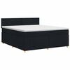 vidaXL Boxspring krevet s madracem Crna 140 x 190 cm Tkanina