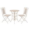vidaXL 3-dijelni bistro set čelični bijeli