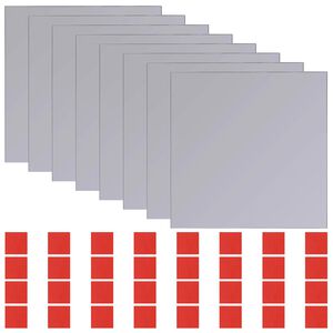 vidaXL Ogledala 8 kom. Srebrna 20,5 x 20,5 x 0,4 cm