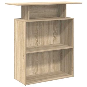 vidaXL Recepcijski stol Sonoma hrast 100x40x104 cm Konstruirano drvo