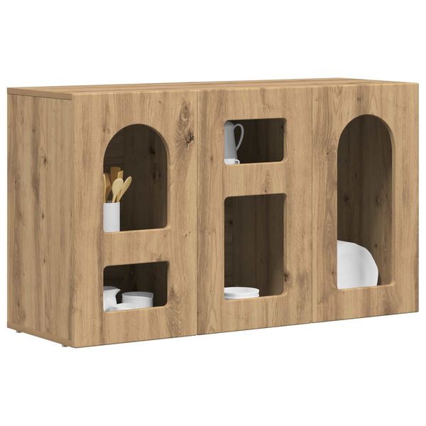 vidaXL Kreveta Umjetnički hrast 100 x 35 x 59 cm Konstruirano drvo