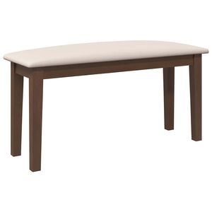 vidaXL Klupa 90 cm smeđa puna drvena guma