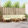 vidaXL Set vanjskih sofa s jastukom 8 pcs Prirodna i krem