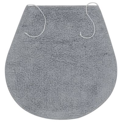 vidaXL 3-dijelni set kupaonskih otirača od tkanine sivi