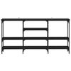 vidaXL Konzolna stolica Crni hrast 160 x 29 x 80 cm Konstruirano drvo