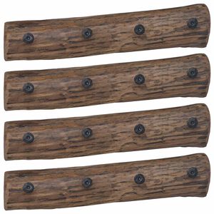 vidaXL Vje&scaron;alica Smeđa 50 x 8 x 12 cm Čvrsto drvo iz reciklaže