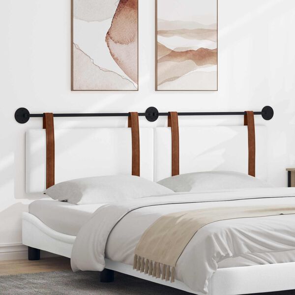 vidaXL Držeće uzglavlje Zidne Bijeli 170 x 55 x 5 cm Antikni PU