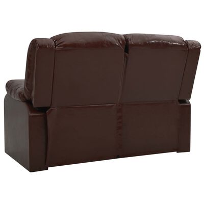 vidaXL 3-dijelni set sofa od umjetne kože smeđi