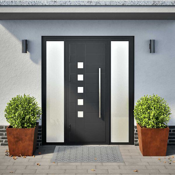 vidaXL Vrtne sadilice 2 kom 50 x 50 x 50 cm Pohabani čelik