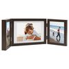 vidaXL Trodijelni okvir za fotografije smeđi 28x18 cm + 2 x (13x18 cm)