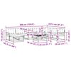 vidaXL Set vanjskih sofa s jastukom 9 pcs Prirodna i svijetlo siva