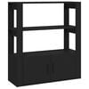 vidaXL Komoda crna 80 x 30 x 90 cm od konstruiranog drva