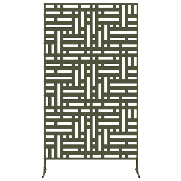 vidaXL Zaslon za privatnost Maslinovo zelena Čelik