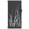 vidaXL Vrtna vrata Crna 85 x 200 cm Čelik s pra&scaron;kastim premazom