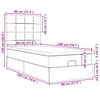 vidaXL Okvir kreveta s madracima tamnozeleni 80x200cm bar&scaron;unasti