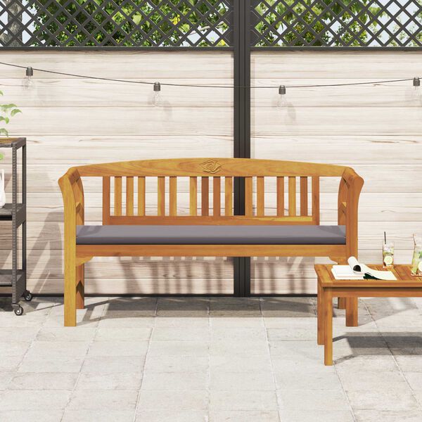 vidaXL Klupa s ružama Prirodna 157 x 46 x 82,5 cm Čvrsto drvo akacije