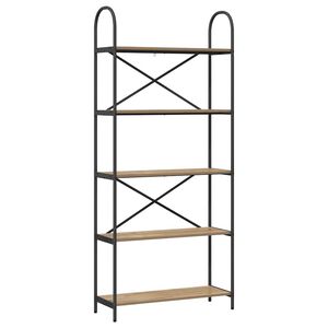 vidaXL Polica Umjetnički hrast 80 x 30 x 183 cm Konstruirano drvo