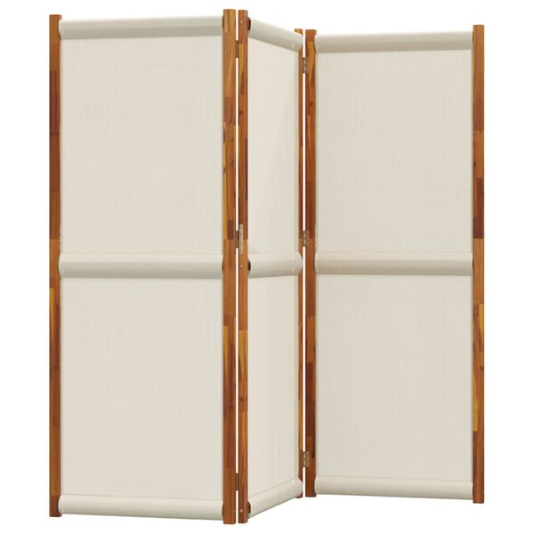 vidaXL Sobna pregrada s 3 panela svjetlosiva 210 x 180 cm