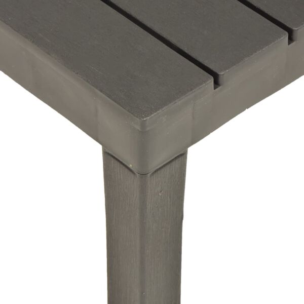 vidaXL Vrtni stol antracit 78 x 78 x 31 cm plastični