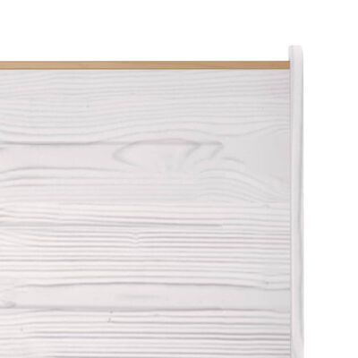 vidaXL Kutna klupa 151 cm od masivne borovine boja meda i bijela