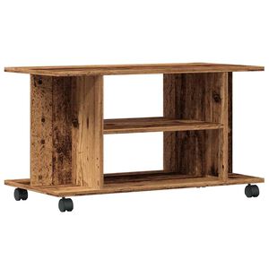 vidaXL TV ormarić s kotačićima staro drvo 80x40x45cm konstruirano drvo