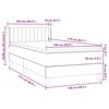 vidaXL Box spring krevet s madracem ružičasti 100x210 cm bar&scaron;unasti
