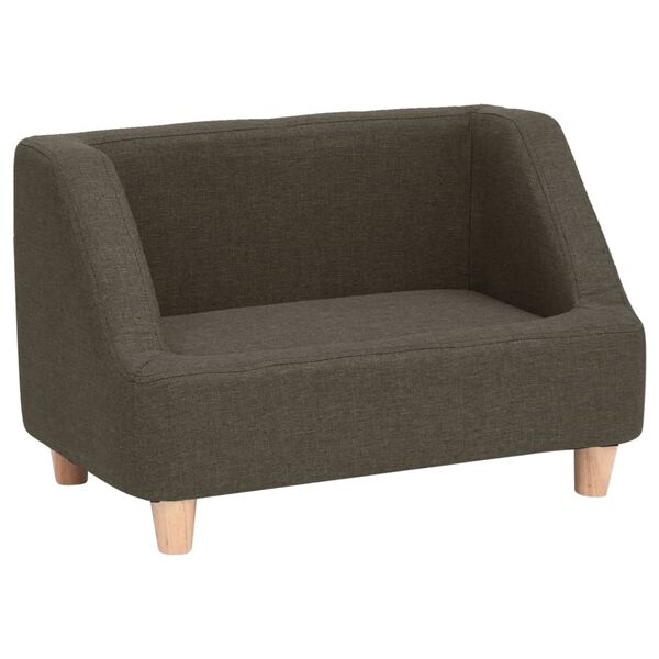 vidaXL Sofa za pse tamnosiva 60 x 37 x 39 cm od platna