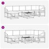 vidaXL Set vanjskih sofa s jastukom 8 pcs Prirodna i krem