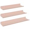 vidaXL Lebdeća polica Zidne 3 pcs Ružičasta 40 x 9 x 2,5 cm Čelik