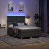 vidaXL LED Box Spring Krevet Tamno siva 160 x 200 cm tkanina