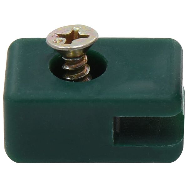 vidaXL Držač žice za vrtnu ogradu s vijkom 100 setova zeleni