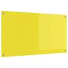 vidaXL Kuhinjski zid Žuta 110 x 60 cm Staklo otporno na udarce