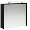 vidaXL Kupaonski ormar s ogledalom Crni hrast 73,5 x 16 x 62,5 cm