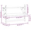 vidaXL Zidne police s prečkama 2 kom dimljena boja hrasta 40x25x30 cm