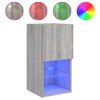 vidaXL TV ormarić s LED svjetlima boja hrasta 30,5x30x60 cm