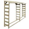 vidaXL Duplo spremi&scaron;te za drva 300 x 44 x 176 cm impregnirana borovina