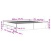 vidaXL Okvir za krevet boja hrasta 200x200 cm od konstruiranog drva