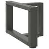 vidaXL Noge za klub stolić T-oblika 2 kom antracit 50x25x(30-31) cm čelik
