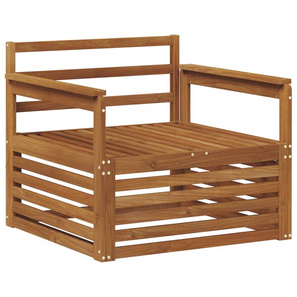 vidaXL 2 Komad Sofa s naslonima Čvrsto drvo akacije Prirodna