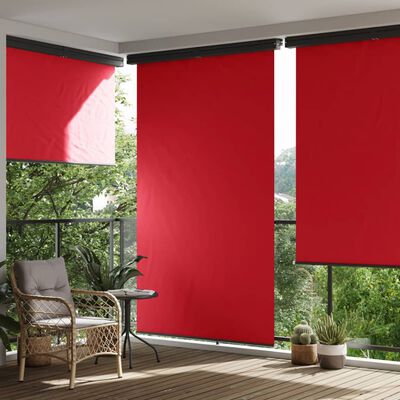 vidaXL Balkonska bočna tenda 165 x 250 cm crvena