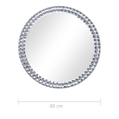 vidaXL Zidno ogledalo od kaljenog stakla 60 cm